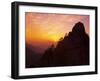 Sunset, Rong Cheng Peak, Huang Shan (Yellow Mountain), Anhui Province, China-Jochen Schlenker-Framed Photographic Print