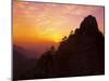 Sunset, Rong Cheng Peak, Huang Shan (Yellow Mountain), Anhui Province, China-Jochen Schlenker-Mounted Photographic Print