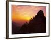 Sunset, Rong Cheng Peak, Huang Shan (Yellow Mountain), Anhui Province, China-Jochen Schlenker-Framed Photographic Print