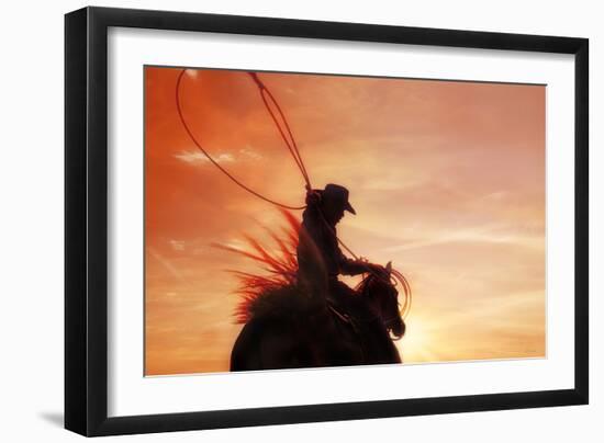 Sunset Roper-Amanda Smith-Framed Premium Photographic Print