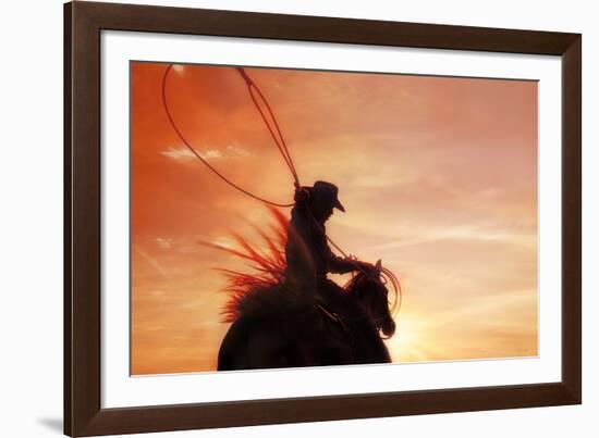 Sunset Roper-Amanda Smith-Framed Photographic Print