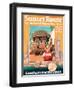 Sunset Route to New York - Southern Pacific Lines - Vintage Railroad Travel Poster, 1950-Michel Cady-Framed Art Print