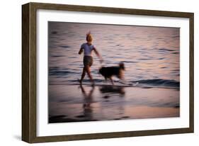 Sunset Run-Sharon Wish-Framed Photographic Print