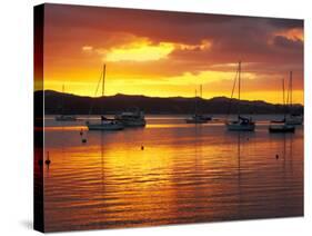 Sunset, Russell, Bay of Islands, Northland, New Zealand-David Wall-Stretched Canvas