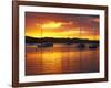 Sunset, Russell, Bay of Islands, Northland, New Zealand-David Wall-Framed Photographic Print