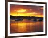 Sunset, Russell, Bay of Islands, Northland, New Zealand-David Wall-Framed Photographic Print