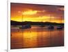 Sunset, Russell, Bay of Islands, Northland, New Zealand-David Wall-Framed Photographic Print