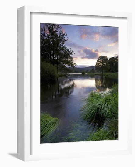 Sunset, Rydal Water, Lake District National Park, Cumbria, England, United Kingdom, Europe-Jeremy Lightfoot-Framed Photographic Print