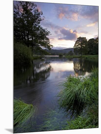 Sunset, Rydal Water, Lake District National Park, Cumbria, England, United Kingdom, Europe-Jeremy Lightfoot-Mounted Photographic Print