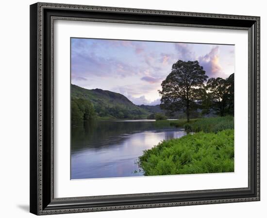 Sunset, Rydal Water, Lake District National Park, Cumbria, England, United Kingdom, Europe-Jeremy Lightfoot-Framed Photographic Print