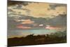 Sunset, Saco Bay (Oil on Canvas)-Winslow Homer-Mounted Giclee Print