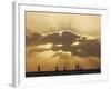 Sunset Sail, Honolulu, Hawaii-Marco Garcia-Framed Photographic Print