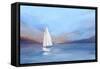 Sunset Sailboat-Isabelle Z-Framed Stretched Canvas