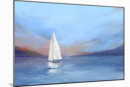 Sunset Sailboat-Isabelle Z-Mounted Art Print