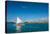 Sunset Sailing at Beautiful Bora Bora Lagoon-BlueOrange Studio-Stretched Canvas