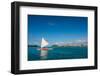 Sunset Sailing at Beautiful Bora Bora Lagoon-BlueOrange Studio-Framed Photographic Print