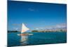 Sunset Sailing at Beautiful Bora Bora Lagoon-BlueOrange Studio-Mounted Photographic Print