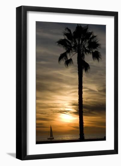 Sunset, Santa Monica Beach-Natalie Tepper-Framed Photographic Print