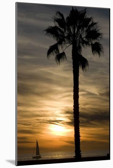 Sunset, Santa Monica Beach-Natalie Tepper-Mounted Photographic Print