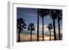 Sunset, Santa Monica Beach-Natalie Tepper-Framed Photo