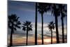 Sunset, Santa Monica Beach-Natalie Tepper-Mounted Photo
