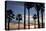 Sunset, Santa Monica Beach-Natalie Tepper-Stretched Canvas