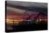 Sunset, Santa Monica Beach-Natalie Tepper-Stretched Canvas