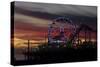 Sunset, Santa Monica Beach-Natalie Tepper-Stretched Canvas