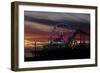 Sunset, Santa Monica Beach-Natalie Tepper-Framed Photo