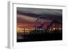 Sunset, Santa Monica Beach-Natalie Tepper-Framed Photo