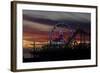 Sunset, Santa Monica Beach-Natalie Tepper-Framed Photo