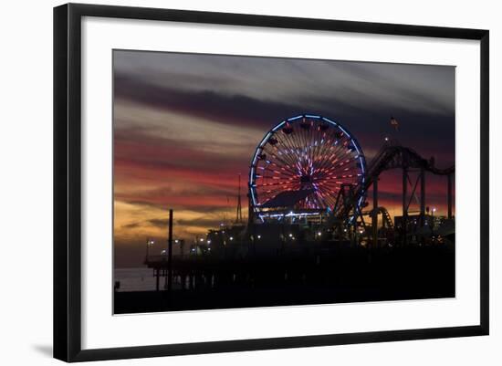 Sunset, Santa Monica Beach-Natalie Tepper-Framed Photo