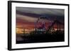 Sunset, Santa Monica Beach-Natalie Tepper-Framed Photo