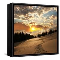 Sunset Scene-Andrushko Galyna-Framed Stretched Canvas