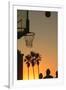 Sunset scenes, Venice Beach, Southern California, USA. Outdoor basketball court-Stuart Westmorland-Framed Premium Photographic Print