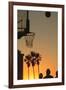 Sunset scenes, Venice Beach, Southern California, USA. Outdoor basketball court-Stuart Westmorland-Framed Premium Photographic Print