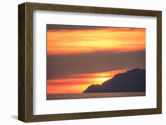 Sunset scenic, Inside Passage near Texada Island, Georgia Strait, British Columbia, Canada-Stuart Westmorland-Framed Photographic Print