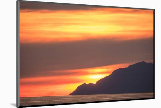 Sunset scenic, Inside Passage near Texada Island, Georgia Strait, British Columbia, Canada-Stuart Westmorland-Mounted Photographic Print
