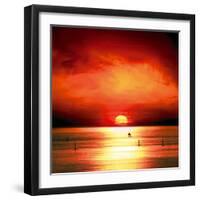 Sunset Sea-Jurek Nems-Framed Giclee Print