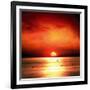 Sunset Sea-Jurek Nems-Framed Art Print