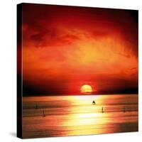 Sunset Sea-Jurek Nems-Stretched Canvas