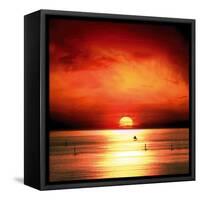 Sunset Sea-Jurek Nems-Framed Stretched Canvas