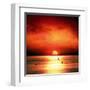 Sunset Sea-Jurek Nems-Framed Art Print