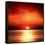 Sunset Sea-Jurek Nems-Framed Stretched Canvas