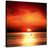 Sunset Sea-Jurek Nems-Stretched Canvas