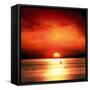 Sunset Sea-Jurek Nems-Framed Stretched Canvas