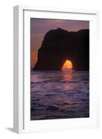 Sunset Seascape at Elephant Rock, Mendocino Coast California-Vincent James-Framed Photographic Print