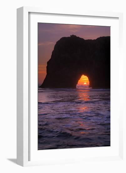 Sunset Seascape at Elephant Rock, Mendocino Coast California-Vincent James-Framed Photographic Print