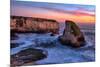 Sunset Seascape, Shark Fin Cove, Davenport, Santa Cruz, Pacific Ocean-Vincent James-Mounted Photographic Print