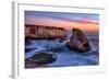 Sunset Seascape, Shark Fin Cove, Davenport, Santa Cruz, Pacific Ocean-Vincent James-Framed Photographic Print